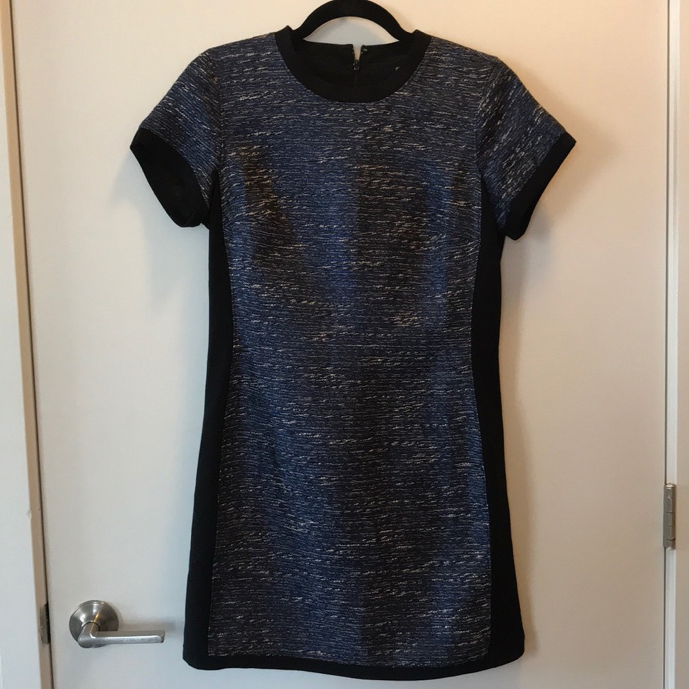 Madewell Blue Black Form Fitting Dress 4